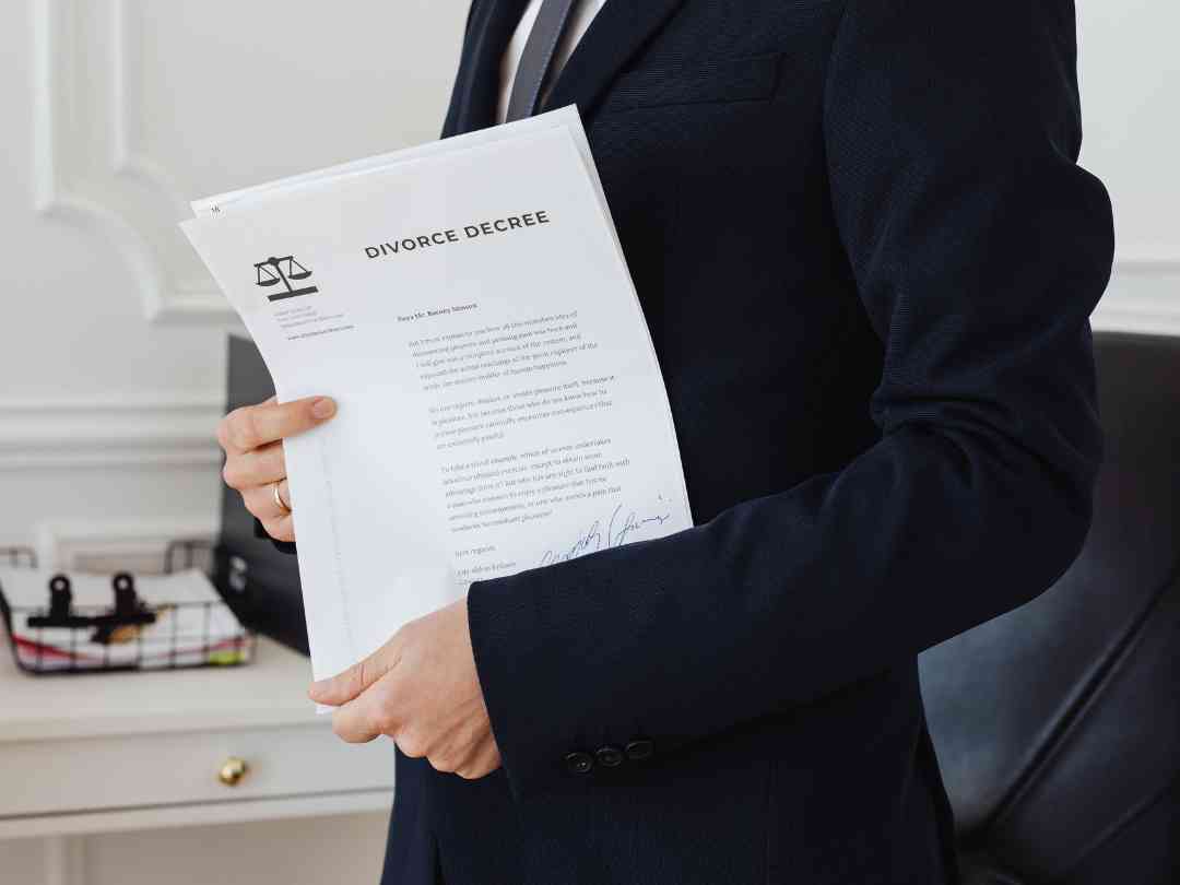 A person holding a divorce decree